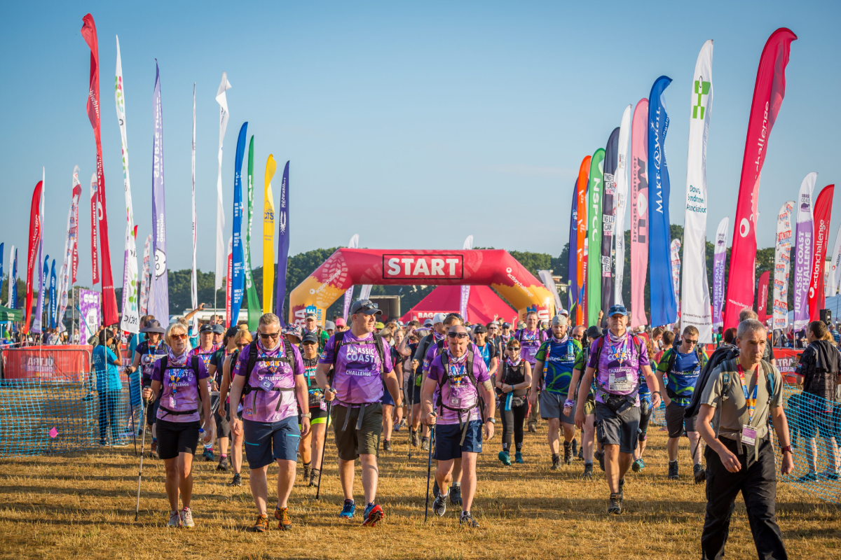 Jurassic Coast Ultra Challenge Participants At Start Line Scaled