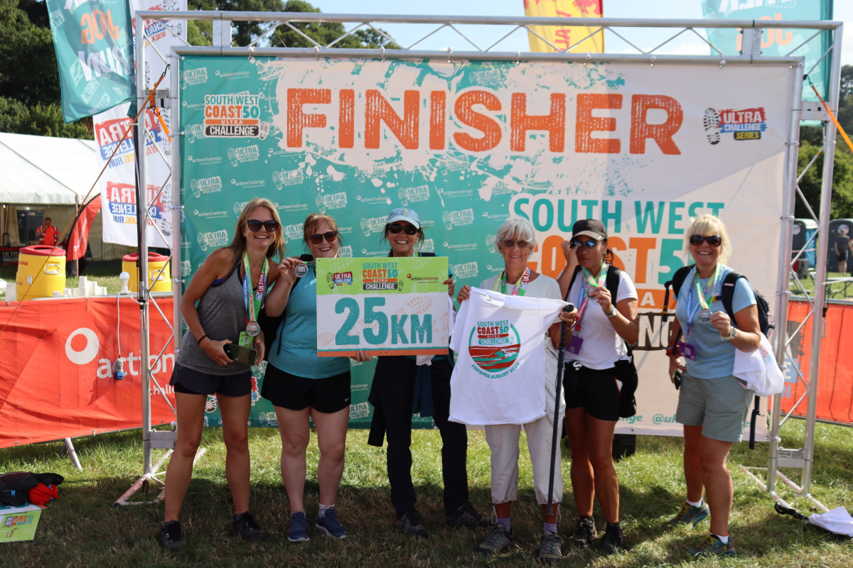 South West Coast 50 Ultra Challenge Participants At Finish Line Scaled