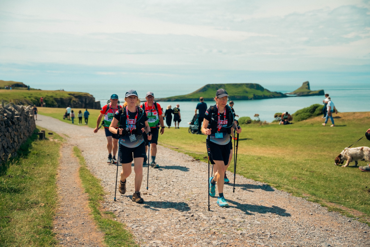 Gower Peninsula Ultra Challenge Participants Walking