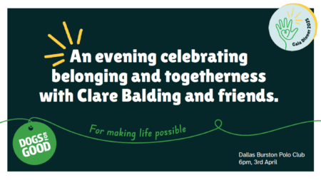 Dogs for Good Gala Dinner - an evening celebrating belonging and togetherness, with Clare Balding and friends